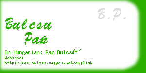 bulcsu pap business card